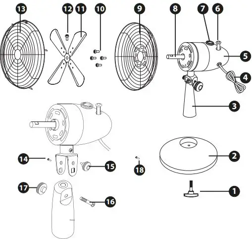 Qilive Q.6729 Table Fan-fig2