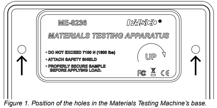 PASCO ME 8236 Materials Testing Machine - Diamiter 1