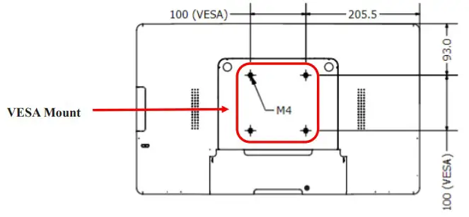 MicroTouch IC-215P-AA2 Touch Computer - Mounting options