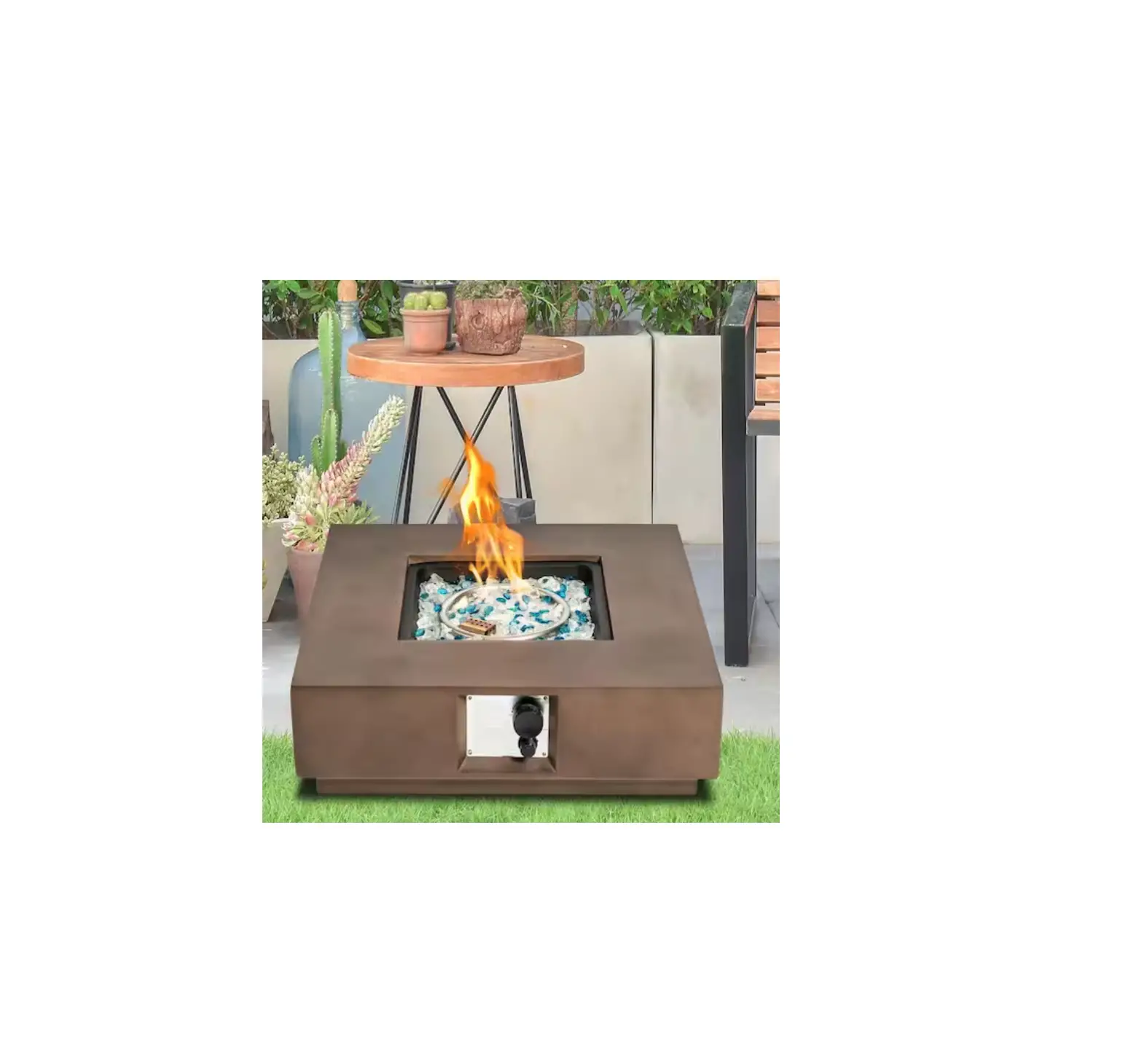 Sunrinx Mg12-15hl Terrafab Propane Brown Fire Pit Table Installation Guide