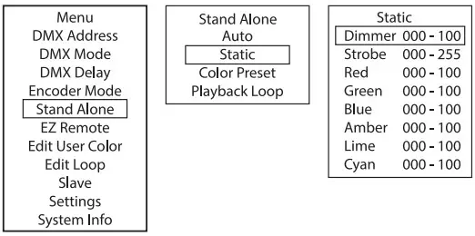 STATIC STANDALONE MODE 
