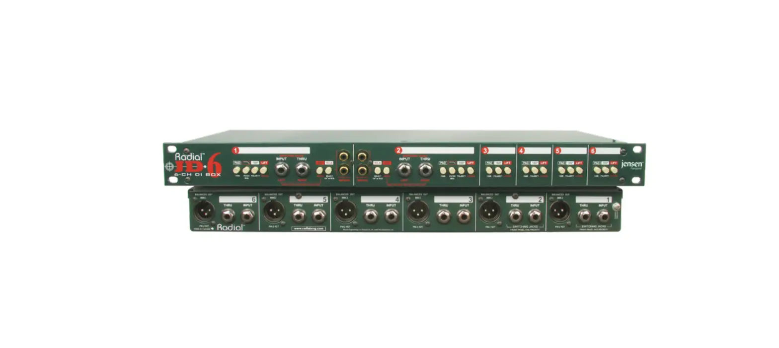 Radial Jd6 Six Channel Rack Mount D.i. User Guide