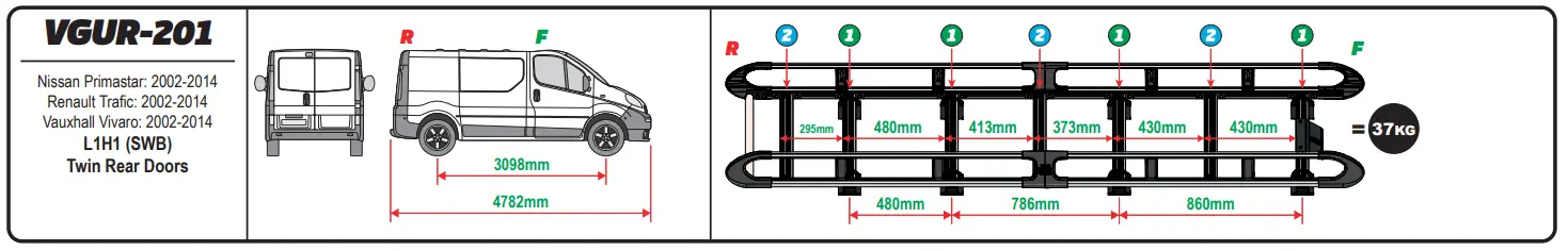 VAN-GUARD-IN8272-ULTI-Rack+-Twin-Door-Roof-Rack-fig-3
