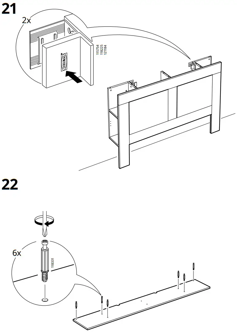 IKEA 302 691 72 BRIMNES Headboard with Storage Compartment - Figure 14
