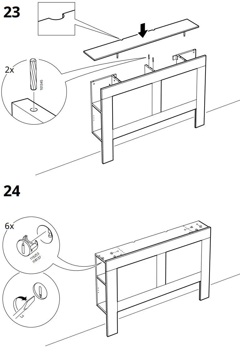 IKEA 302 691 72 BRIMNES Headboard with Storage Compartment - Figure 15