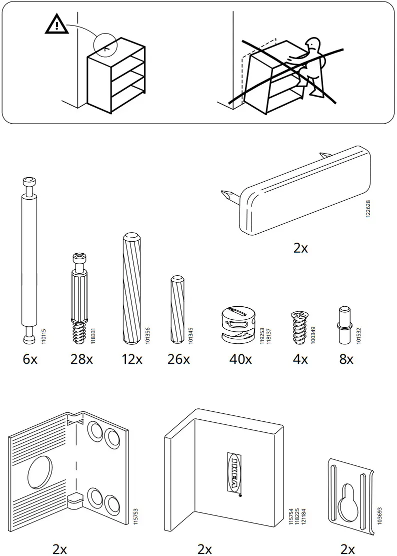 IKEA 302 691 72 BRIMNES Headboard with Storage Compartment - Figure 2