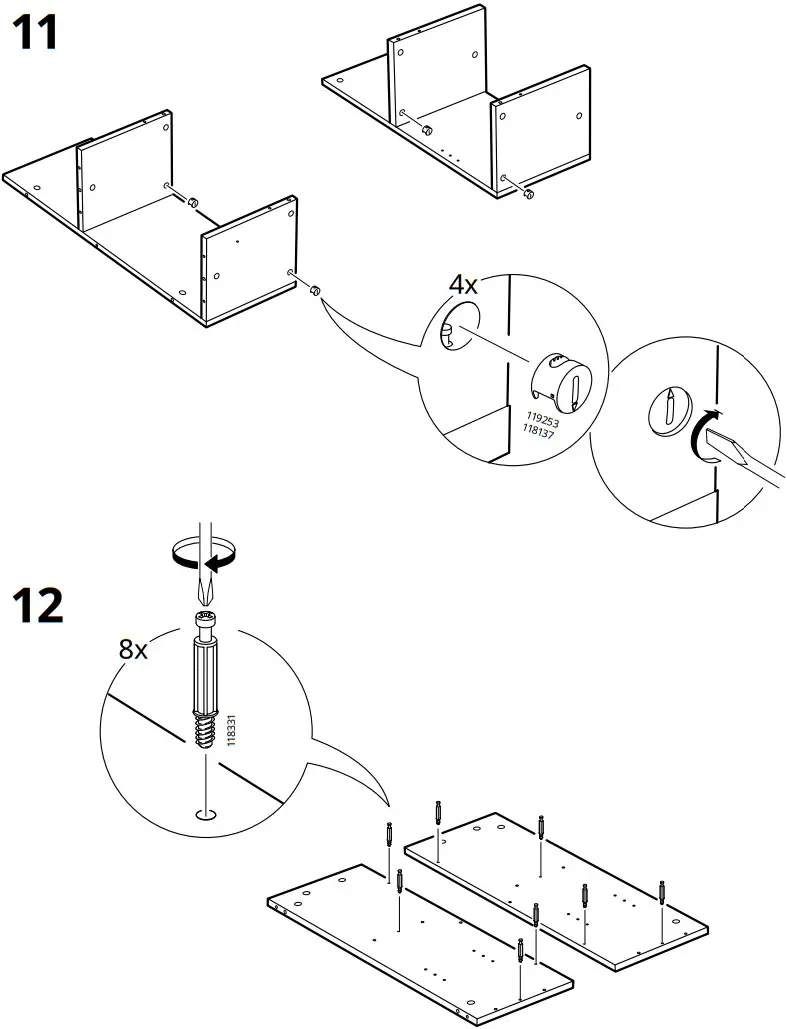 IKEA 302 691 72 BRIMNES Headboard with Storage Compartment - Figure 8