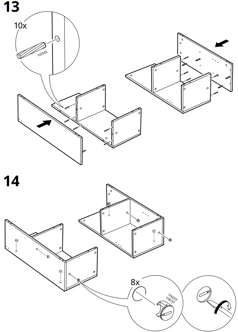 IKEA 302 691 72 BRIMNES Headboard with Storage Compartment - Figure 9
