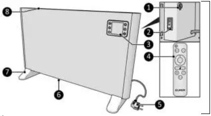 EUROM Alutherm Wifi 1000 Smooth Convector A3