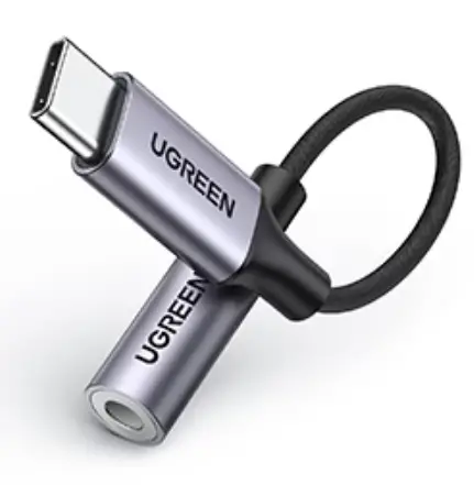 UGREEN 80154 Type C Male To 3.5mm Audio Adapter AV161