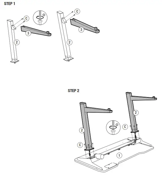 DESIGNlab AR1337 Electric Lift Gaming Desk - fig10