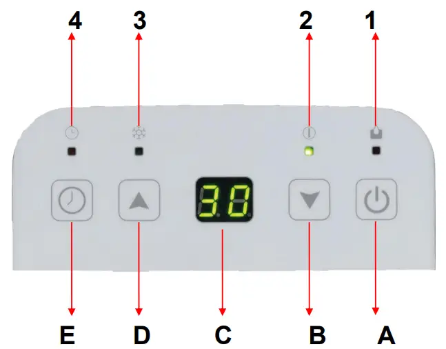 JOCEL JDE001290 Dehumidifier - - LED INDICATORS