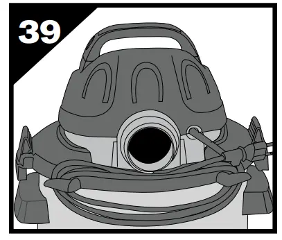 shop-vac SS16 Household and Workshop Use Vacuum Cleaner - STORAGE