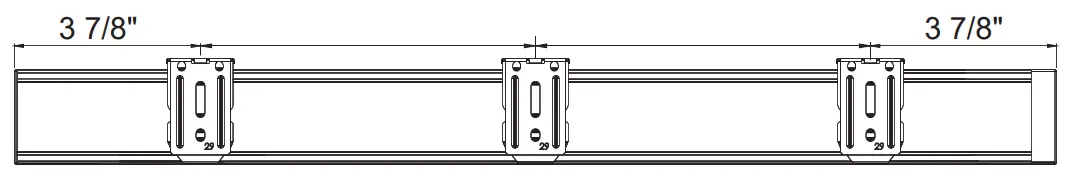 Norman DMCS1-B Smart Motorization Dual Motor - mounting surface