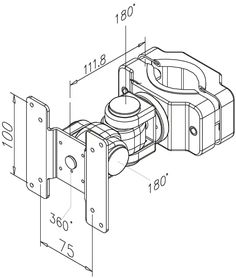 Neomounts-FPMA-WP200-TV-Pole-Mount-fig-1