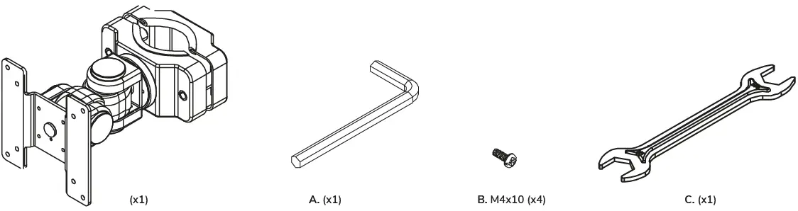 Neomounts-FPMA-WP200-TV-Pole-Mount-fig-3
