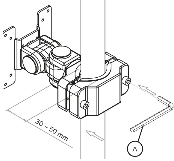 Neomounts-FPMA-WP200-TV-Pole-Mount-fig-4