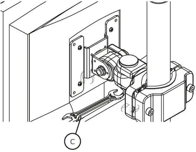Neomounts-FPMA-WP200-TV-Pole-Mount-fig-6
