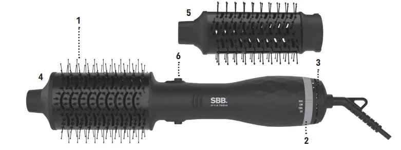 SBB-SBDR-2500-Dry-and-Style-1200W-Air-Styler-FIG-1