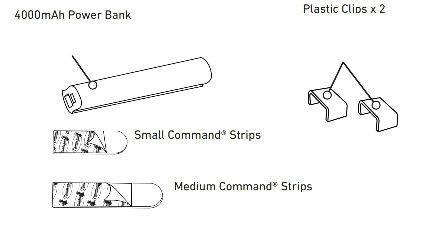 Good Earth RE1342-WHG-02LF3-F LED Disk Light with Power Bank - fig