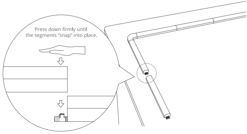 Govee B6062A01 Glide Wi-Fi LED RGBIC Wall Light - Fig 2