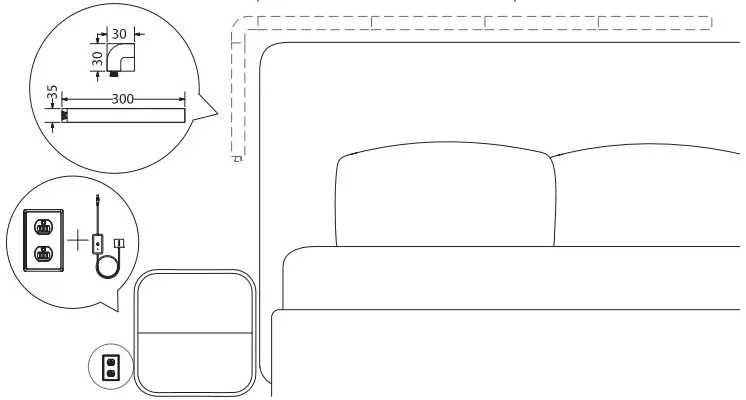 Govee B6062A01 Glide Wi-Fi LED RGBIC Wall Light - Fig 5