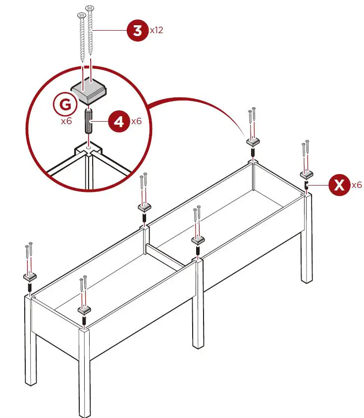 bcp-SKY6634-72-Inch-Elevated-Wood-Garden-Planter-fig-12