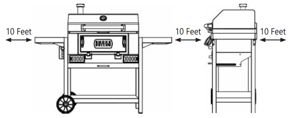 SMOKE HOLLOW SH19040819 Charcoal Grill - Fig 1