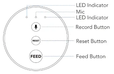 PETLIBRO PLAF101 Automatic Pet Feeder - Button3