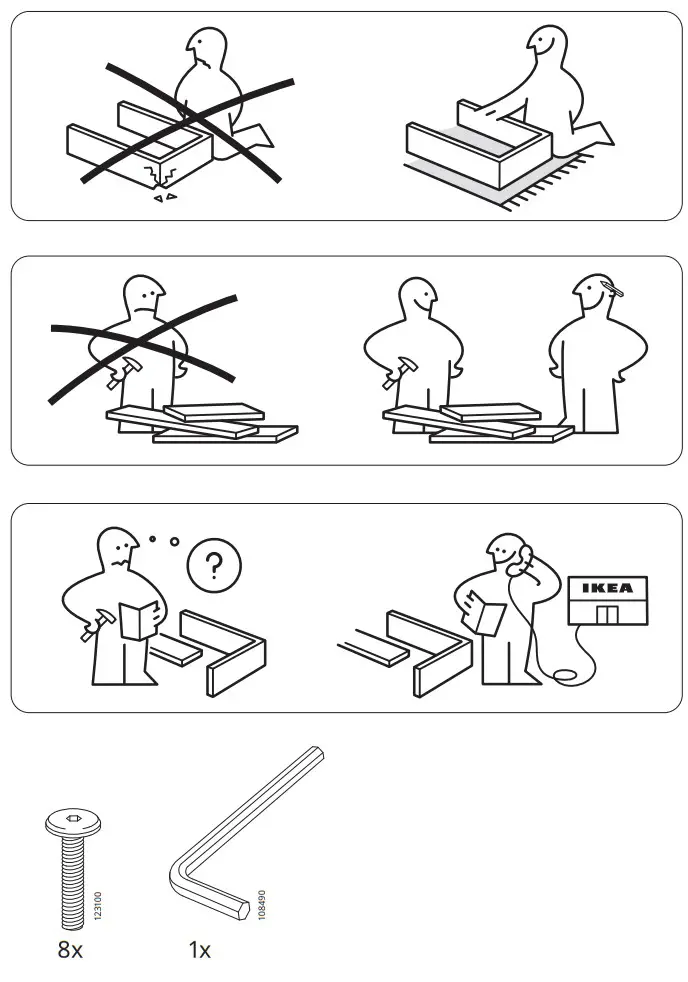 IKEA KARLANTON Bench Figar