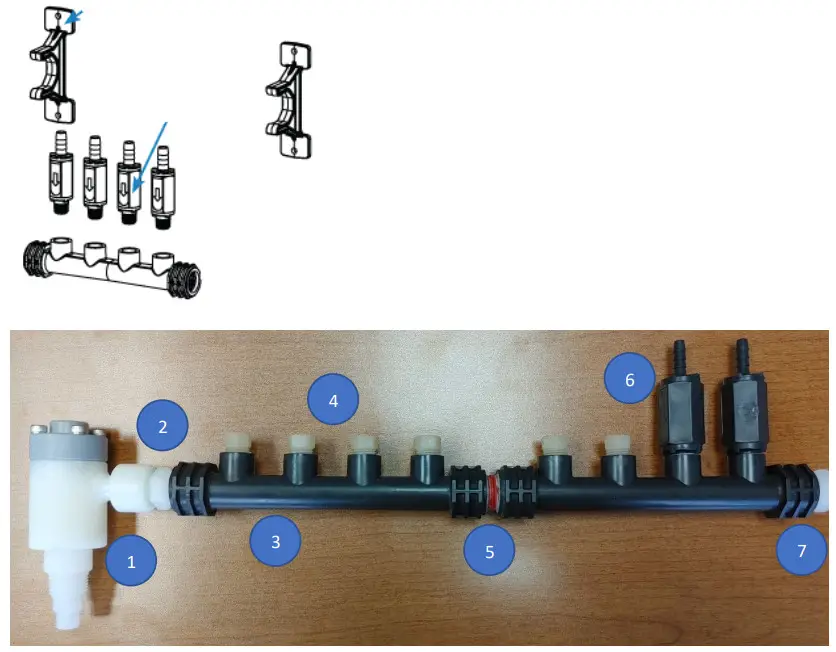 HYDRO E DOS Pump - Exploded diagram