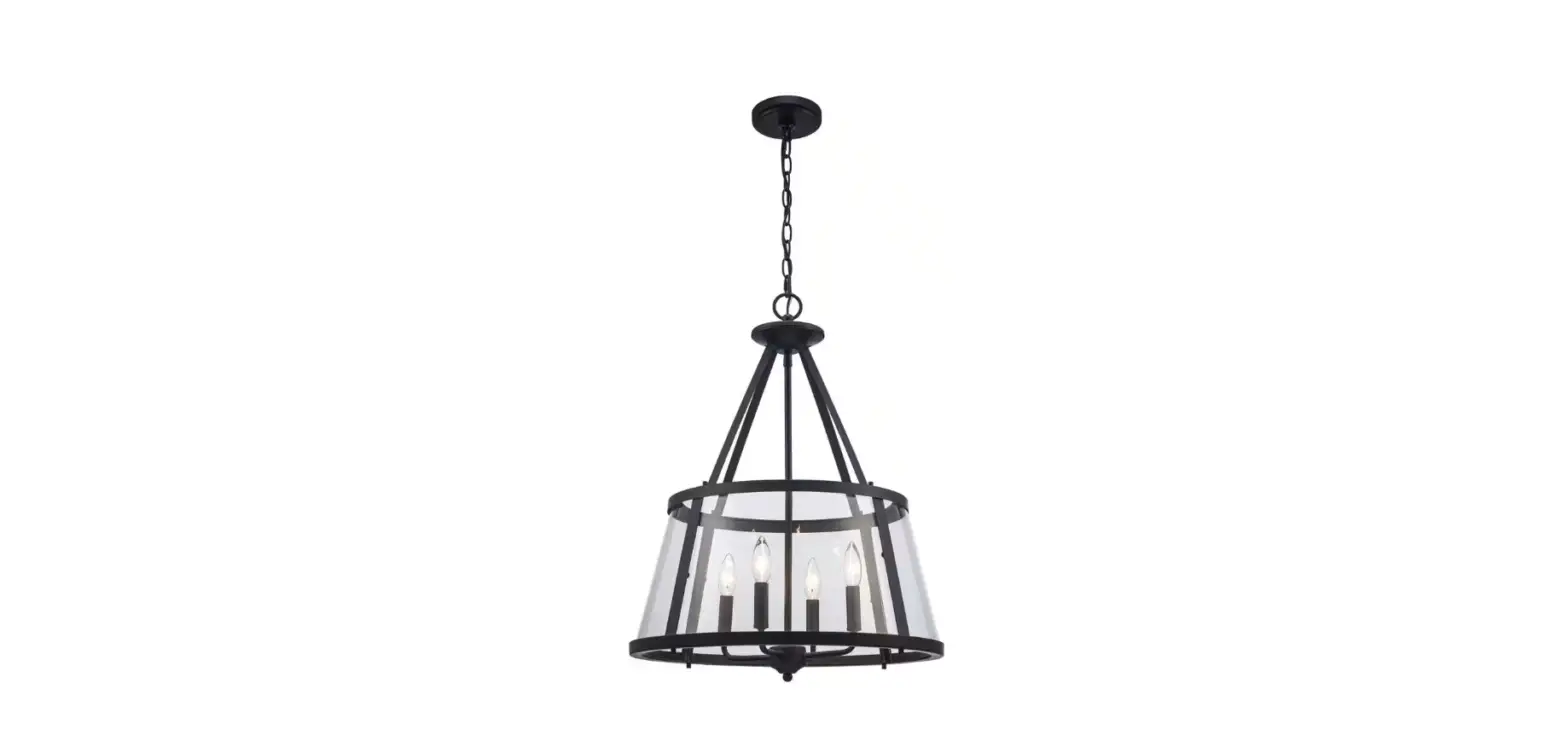 Home Decorators Collection C7082-bk Lincoln 4 Light Pendant Light Instruction Manual
