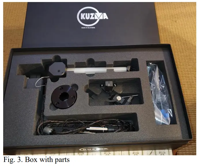 KUZMA SAFIR 9 Professional Turntables Tonearm - Box with parts