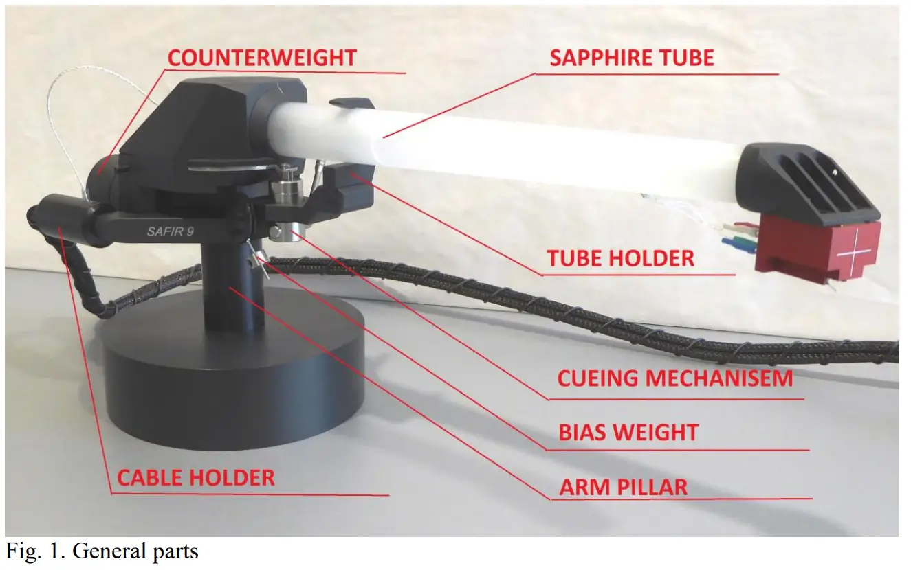 KUZMA SAFIR 9 Professional Turntables Tonearm - SAFIR 9