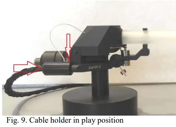 KUZMA SAFIR 9 Professional Turntables Tonearm - cable holder 1