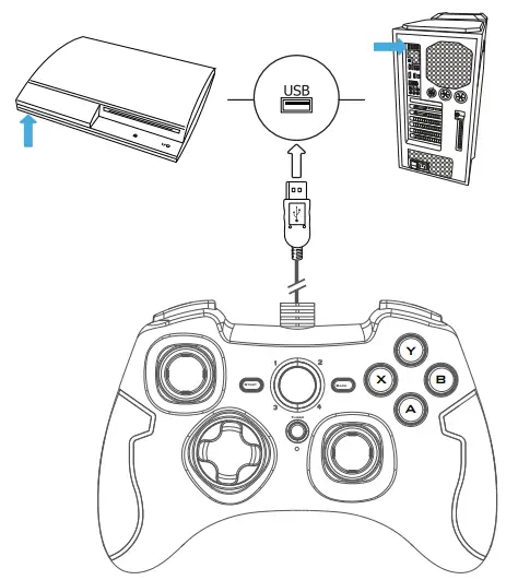 Trust GXT 560 Nomad Wired Gamepad - Installation