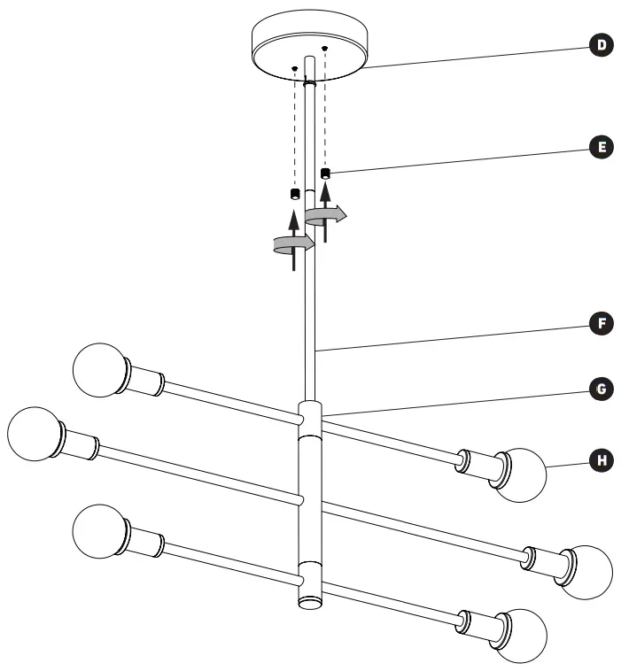 artika PDT AR5C HD2GD LED Pendant Light - FINAL INSTALLATION