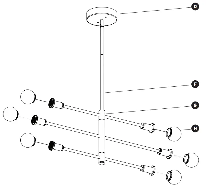 artika PDT AR5C HD2GD LED Pendant Light - LIGHT FIXTURE3