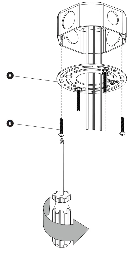 artika PDT AR5C HD2GD LED Pendant Light - MOUNTING BRACKET1