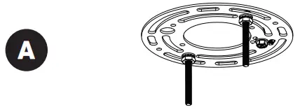 artika PDT AR5C HD2GD LED Pendant Light - Mounting bracket