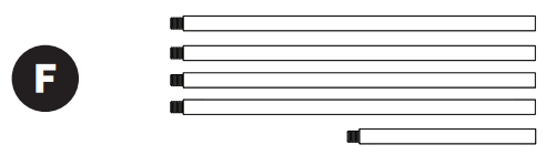 artika PDT AR5C HD2GD LED Pendant Light - Suspension rod kit