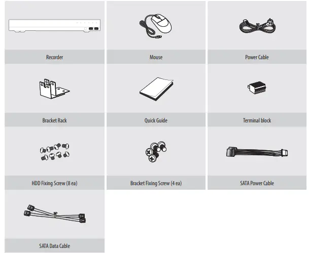 WISeNeT XRN 1620B2 Network Video Recorder - Packge