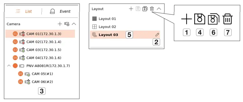 WISeNeT XRN 1620B2 Network Video Recorder layout setup
