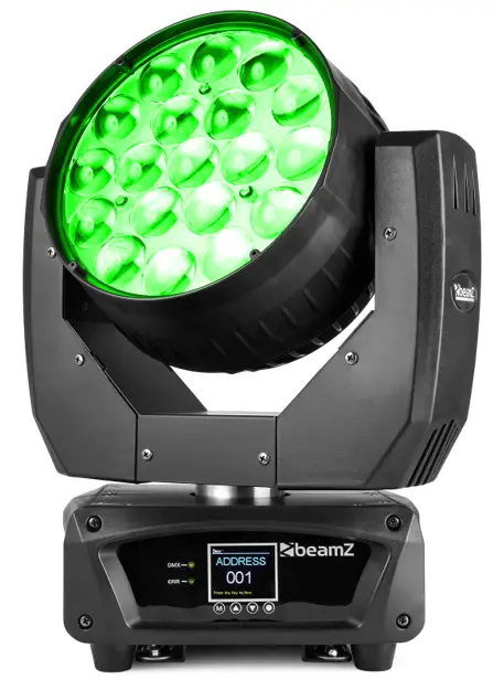 beamZ PRO MHL1912 Movable Wash Head with Zoom
