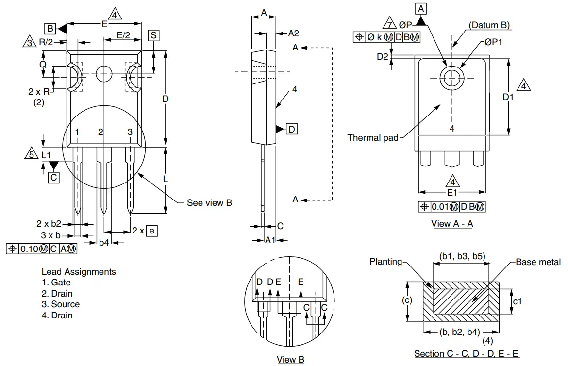 VISHAY IRFPF50PbF Power MOSFET - VERSION 2