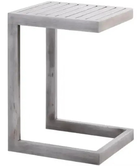 STYLECRAFT GNVF1171CUECOM Lucena Acacia Wood Outdoor Accent Table