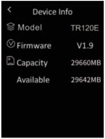 MILESEEY TR120 Handheld Infrared Thermal Imager - Device Info