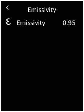 MILESEEY TR120 Handheld Infrared Thermal Imager - Emissivity