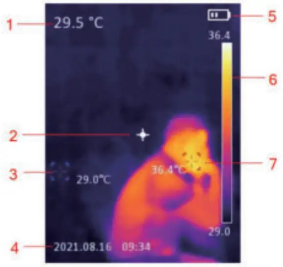 MILESEEY TR120 Handheld Infrared Thermal Imager - LCD INdicators