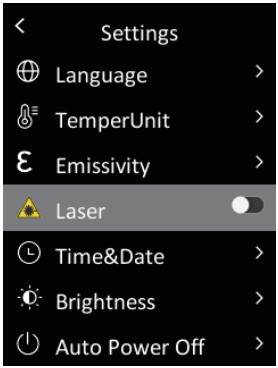 MILESEEY TR120 Handheld Infrared Thermal Imager - Lasser